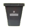 Photograph of grey outdoor food waste caddy
