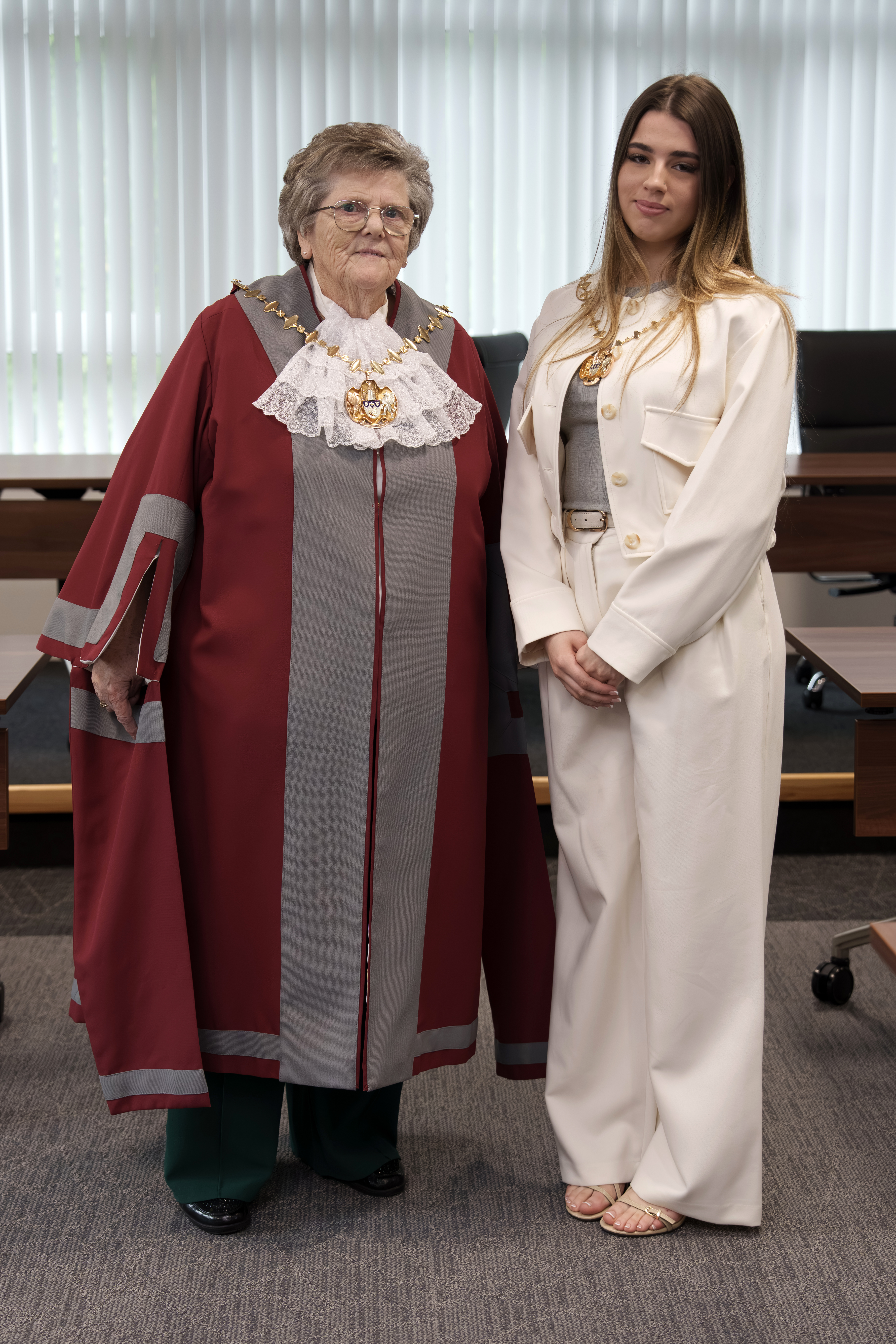 Photograph of the Mayor and Mayoress of Knowsley