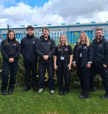 Photograph of Recycling Engagement Team.