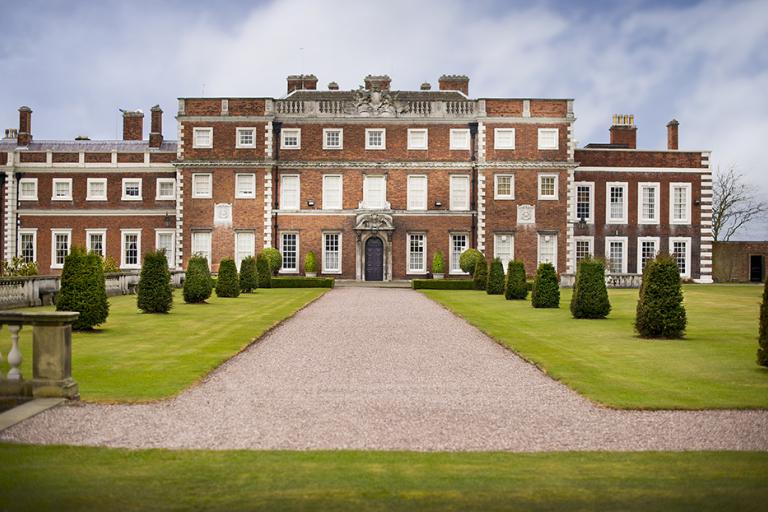 The front of Knowsley Hall. 