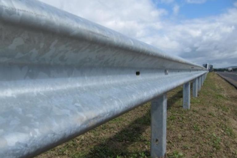 Picture of Vehicle Restraint Systems (VRS) or Safety Fences that are used mostly on motorways, dual-carriageways, junctions and approaches to roundabouts.